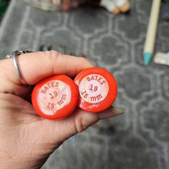 BATES BOYE PLASTIC KNITTING NEEDLES (4) SIZES 19-50 SINGLE POINT 13.5-14 IN VTG - Picture 4 of 7